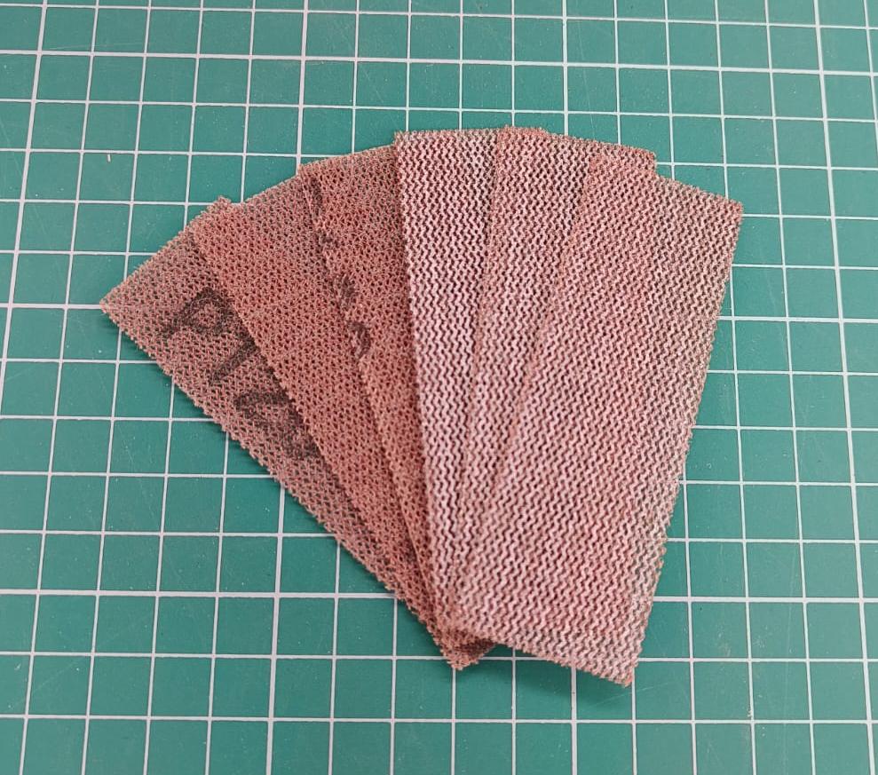 4622J Шлифовальная сетка на липучке, P120, 30x90 мм, 6 шт.