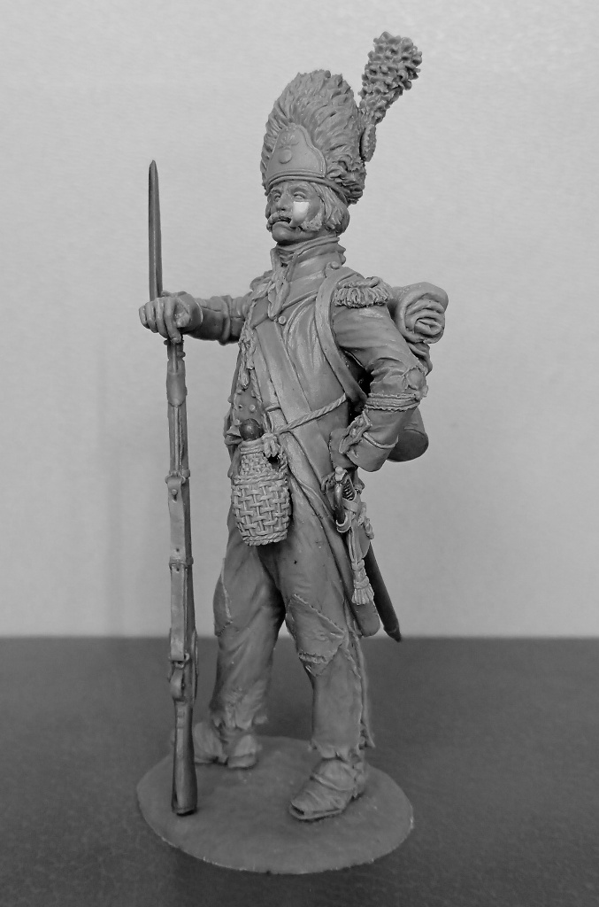 CHM-54346. Гренадер линейных пехотных полубригад (№2), Франция 1793-1803 гг. 54 мм. Материал - смола. Chronos Miniatures