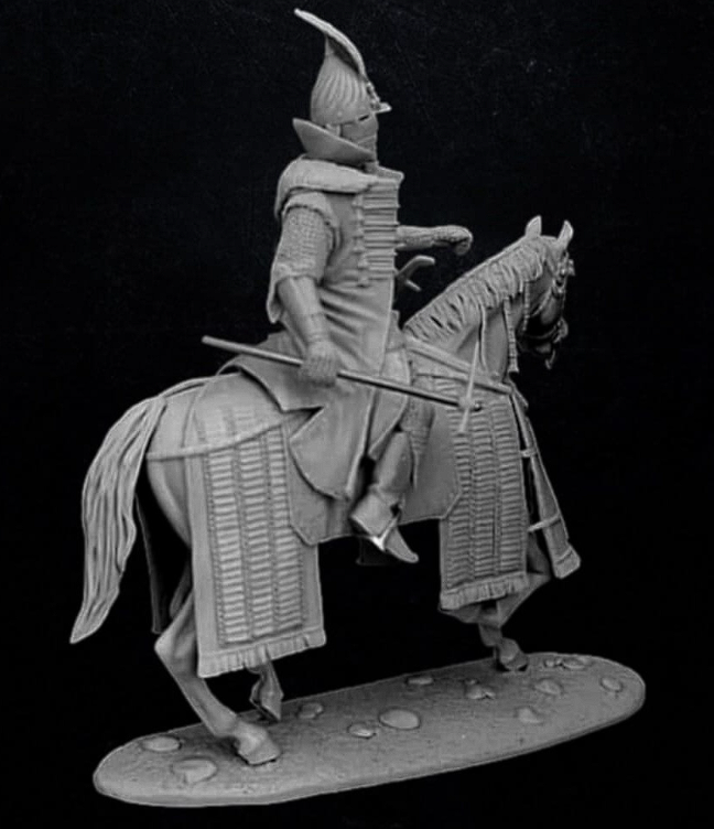 CHM-54367. Русский воевода, 1550-1620 гг. (3 варианта голов, 2 варианта правой руки, 2 варианта оружия). 54 мм. Материал - смола. Chronos Miniatures