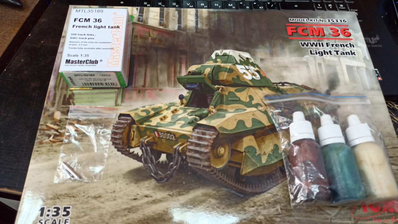 35336PK PRO KIT модели FCM 36, Французский легкий танк II МВ Arma Models