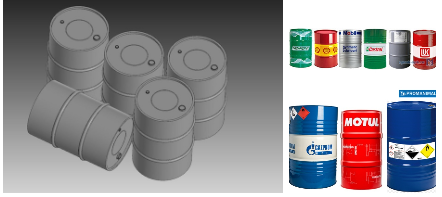 НЕ-35168 Миниатюры Бочки 200л (10шт) с декалями Hobby Expert