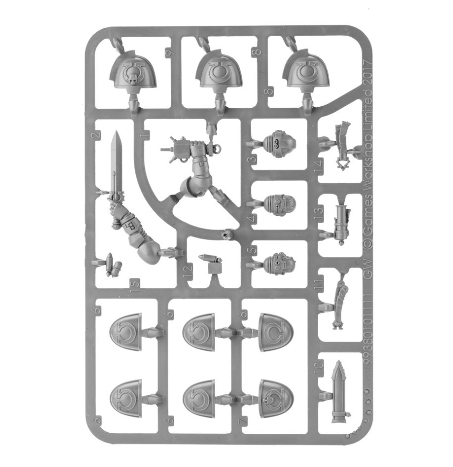 55-19GW Набор улучшений для Примарисов Ультрамаринов (Ultramarines Primaris Upgrades)