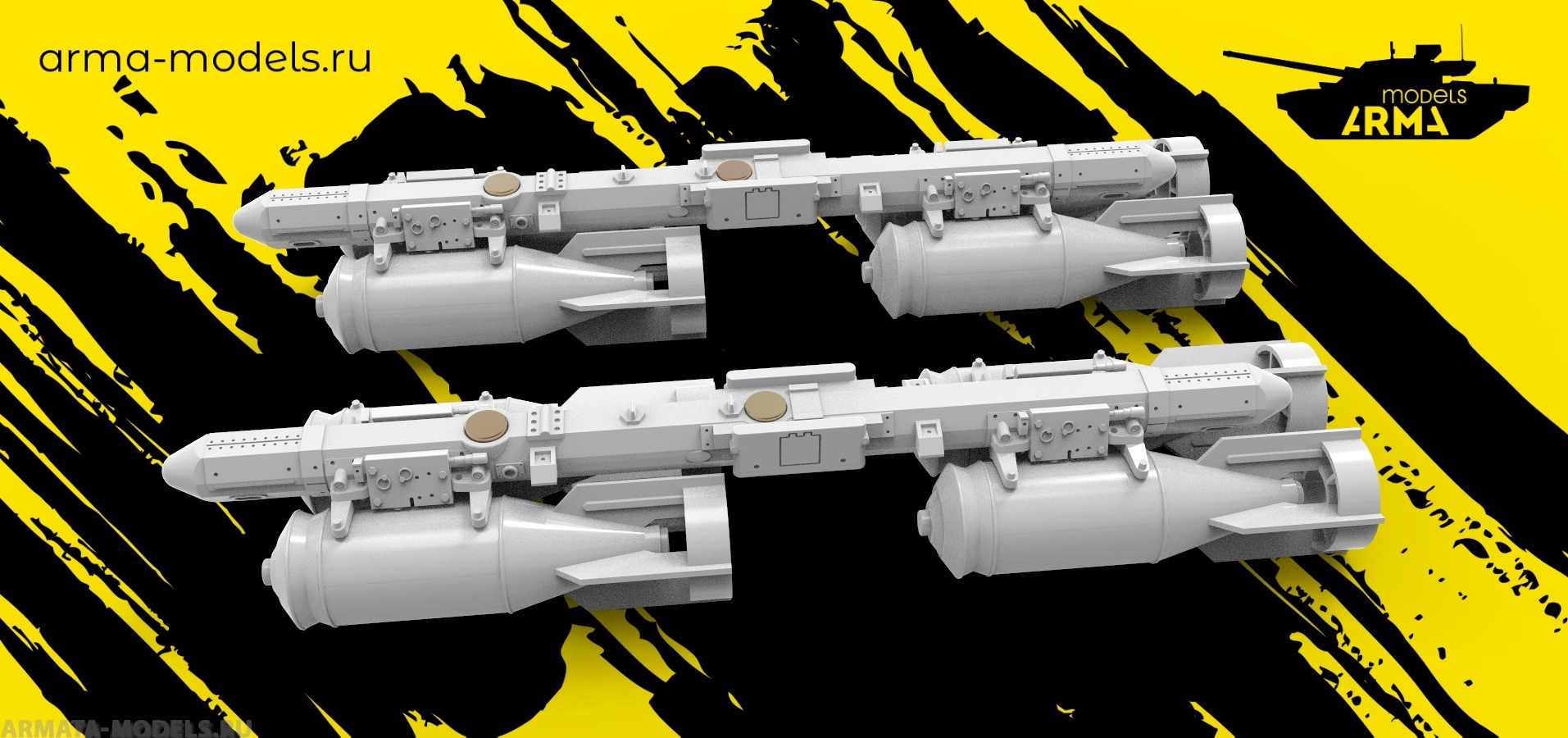 AM48160 МЗБД 4УТ + 4 бомбы ФАБ 100 Магнето (2 шт. + 4 магнита)