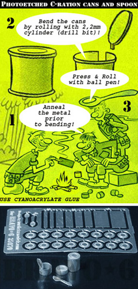 B6-35070 Миниатюра с фототравлением US G.I.s Ham & Limas again Bravo6