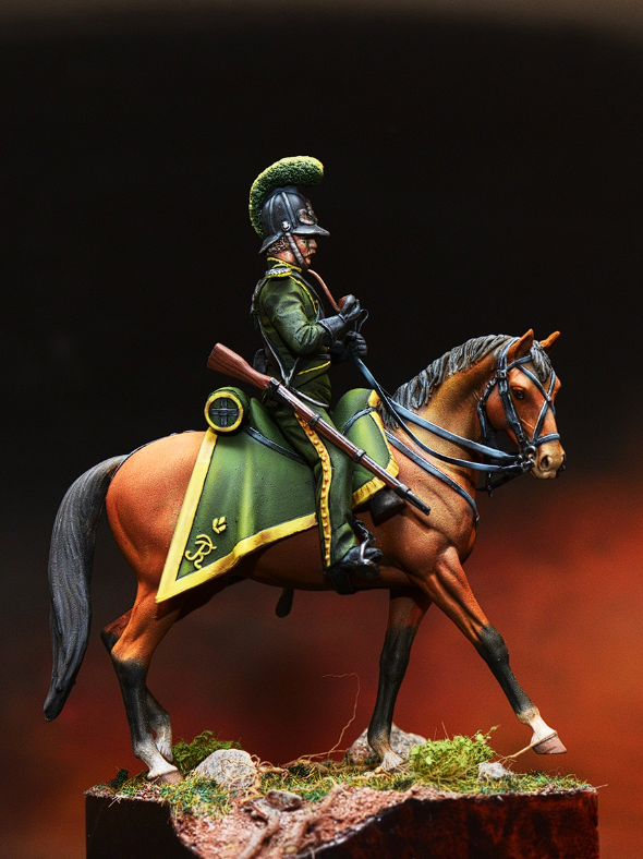 CHM-54315. Вюртембергский конный егерь, 1811-12 гг. 54 мм. Материал - смола. Chronos Miniatures