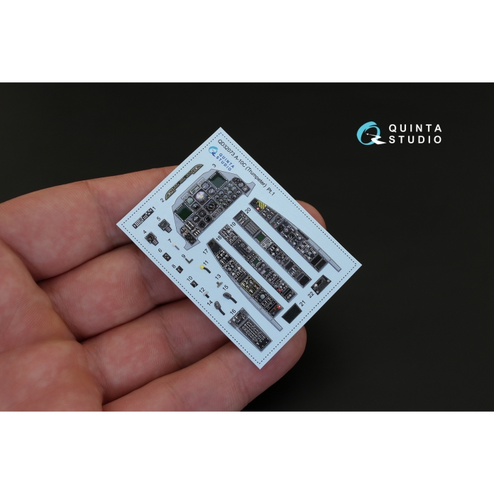 QD32073 3D Декаль интерьера кабины  A-10C (для модели Trumpeter)