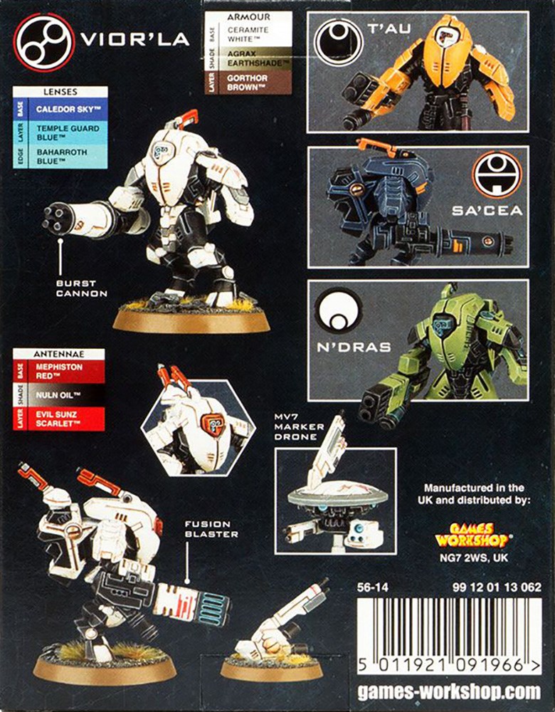 56-14GW Набор Империя Т'ау: Боевые стелс-костюмы XV25 (T'au Empire XV25 Stealth Battlesuits)