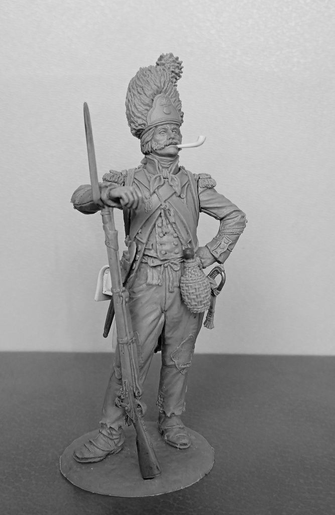 CHM-54346. Гренадер линейных пехотных полубригад (№2), Франция 1793-1803 гг. 54 мм. Материал - смола. Chronos Miniatures