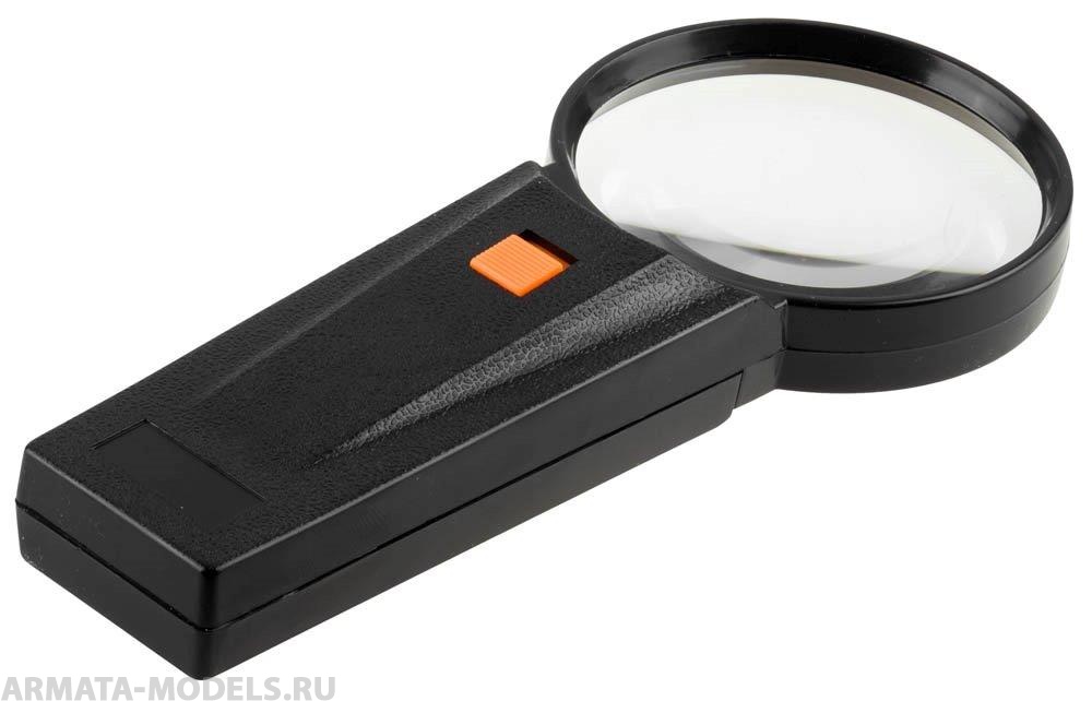 40522-75 Лупа STANDARD с подсветкой, 3 кратное увеличение, диаметр линзы - 75мм