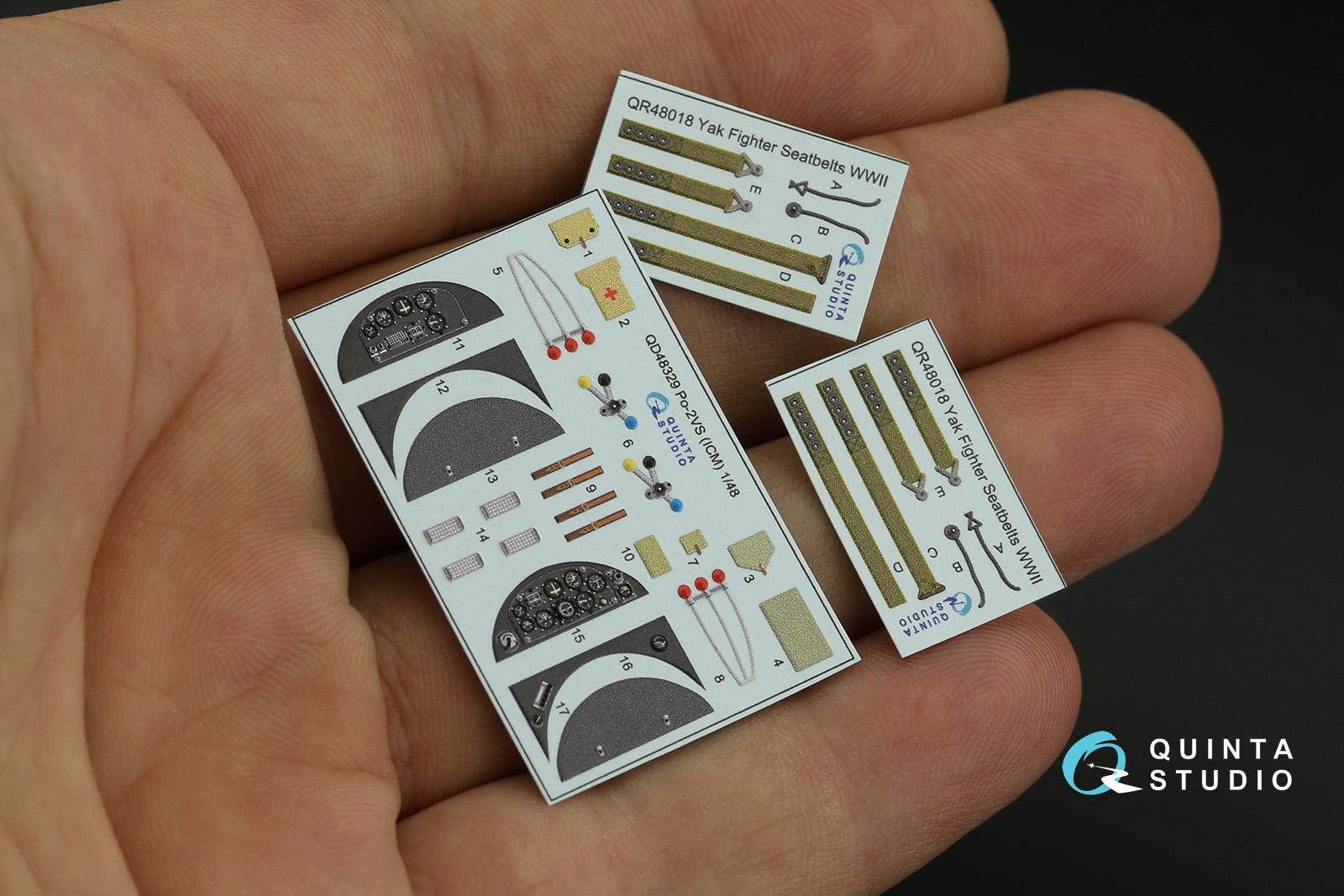 QD48329 3D Декаль интерьера кабины По-2ВС (ICM)