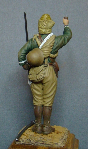 CHM-54072(M). Японский десантник подразделения Каору, 1944 г. 54 mm.  Материал - белый металл. Chronos Miniatures