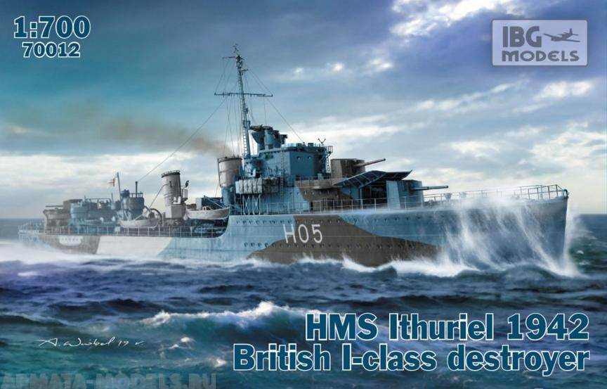 IBG70012 Корабль HMS Ithuriel 1942 I-class Destroyer (IBG models) 1/700 Hasegawa
