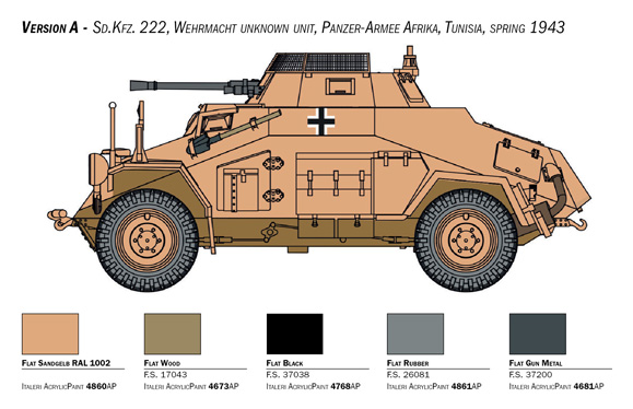 15769ИТ Sd. Kfz. 222/223 Italeri