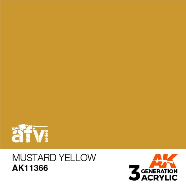 AK11366 Краска акриловая 3Gen Mustard Yellow