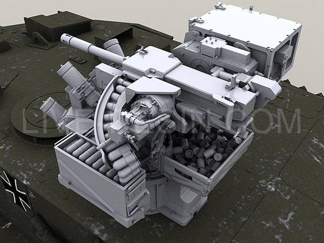 LRE35243 Дистанционно управляемая оружейная станция FLW 200 Eernbedienbare Waffenstation с автоматическим станковым гранатомётом GMG 40 мм H&K 