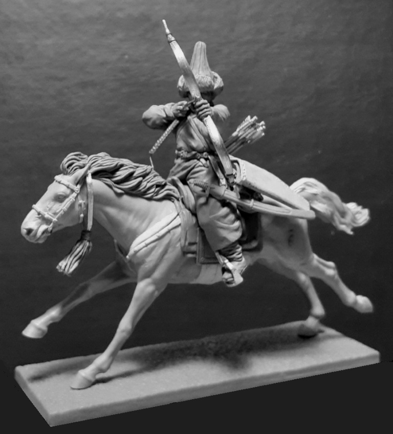 CHM-54243. Конный башкир - quot;Северный Амурquot;, Россия 1806-14 гг. 54 мм. Материал - смола. Chronos Miniatures