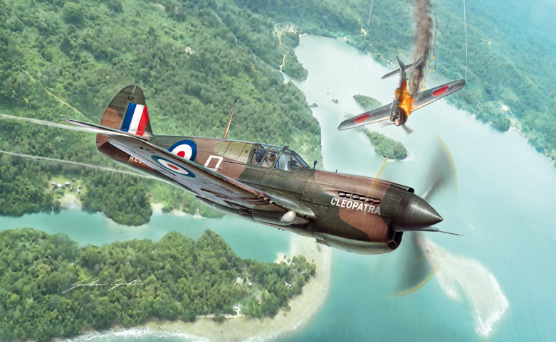 2795ИТ Самолет P-40 E/K Kittyhawk Italeri
