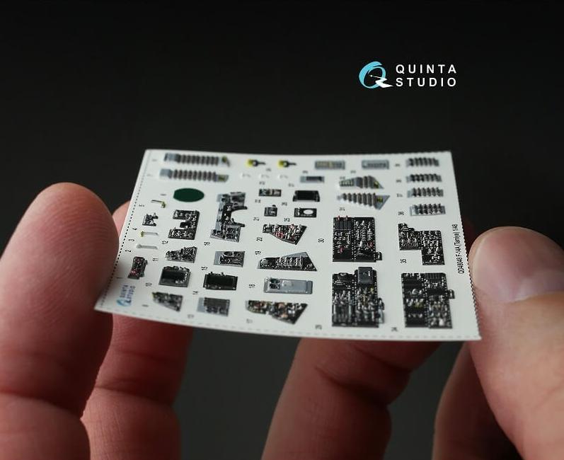 QD48048 1:48 3D Декаль интерьера кабины  F-14A (для модели Tamiya)