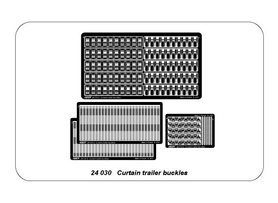 ABR-24-030  Дополнения для  Curtain trailer buckles для  1/24