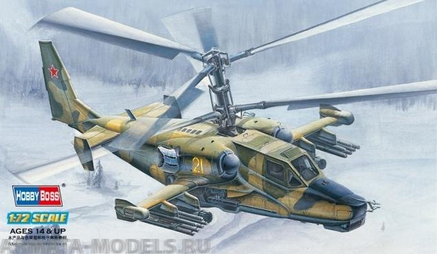 87217 Вертолет К-50 Черная акула Hobby Boss