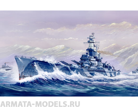 05762P USS Alabama BB-60 Trumpeter