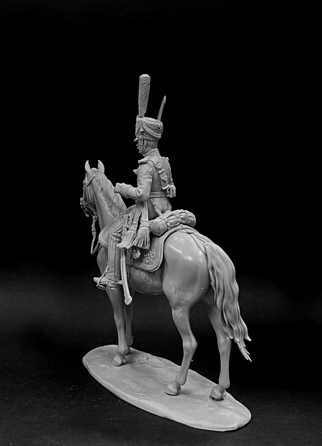 CHM-54297(M). Обер-офицер конных полков Полтавского ополчения, Россия 1812-14 гг. Материал - белый металл. Chronos Miniatures