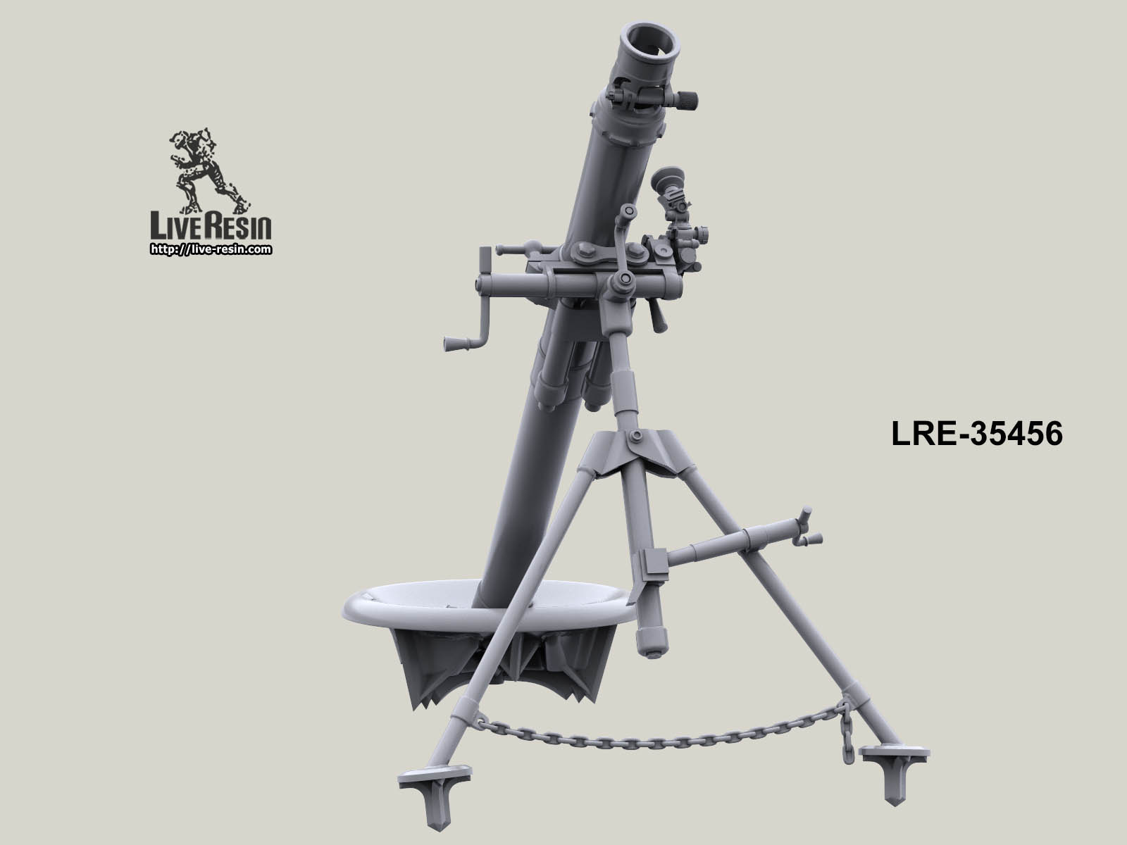 LRE35456 Современный Российский 82 мм миномет Live Resin