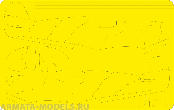 CX421ED  Окрасочная маска Spitfire camo scheme A 1/72