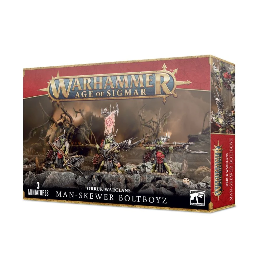 89-67GW Набор Боевые Кланы Орруков. Болтопарни-Пронзатели (AoS: Orruk Warclans Man-Skewer Boltboyz)