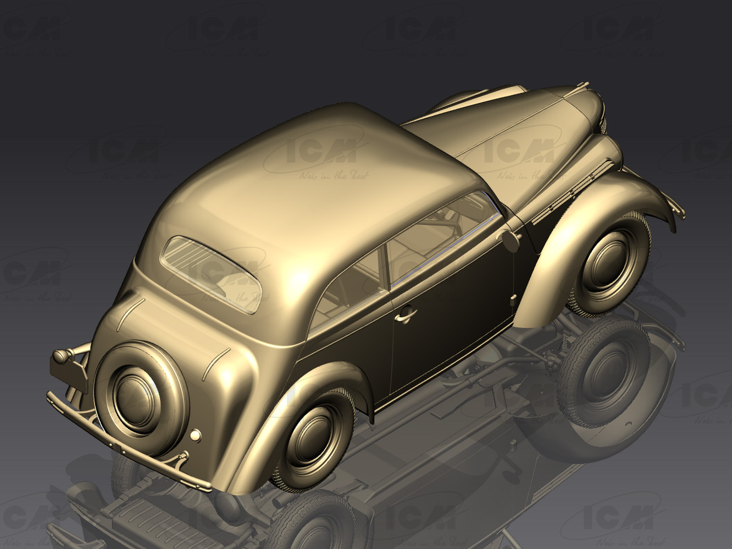 DS3504 Легковые автомобили Вермахта (Kadett K38 Saloon, Kapitan Saloon, Admiral Saloon) ICM