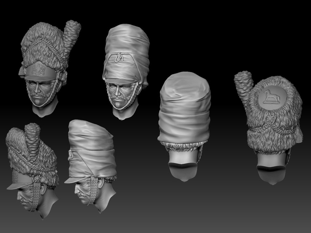 CHM-54341. Трубач драгунского полка Шотландские Серые Chronos Miniatures