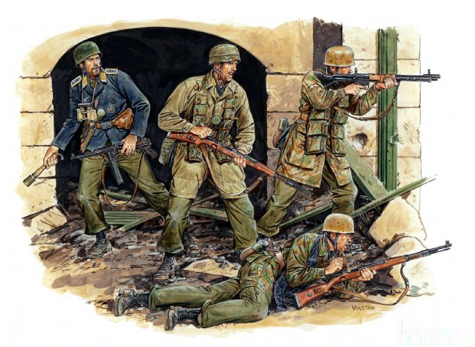 6005Д Солдаты GERMAN FALLSCHIRMJ?GER (MONTE CASSINO 1944) Dragon