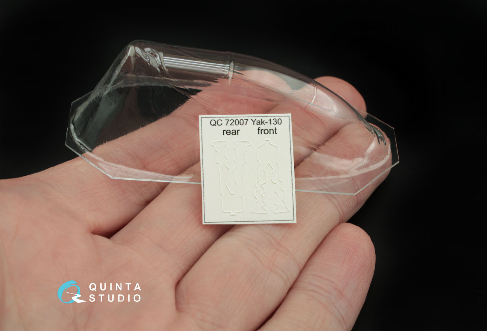 QC72007 1:72 Набор остекления для  модели Як-130 с дет.шнуром (для модели  фирмы Звезда)