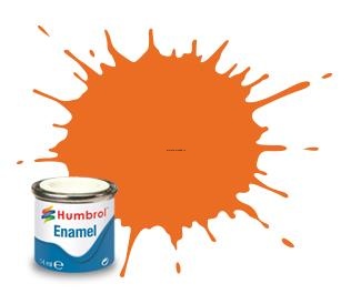 AA0196 Краска эмалевая No 18 Оранжевый - Глянцевый - Tinlet No 1 (14ml)