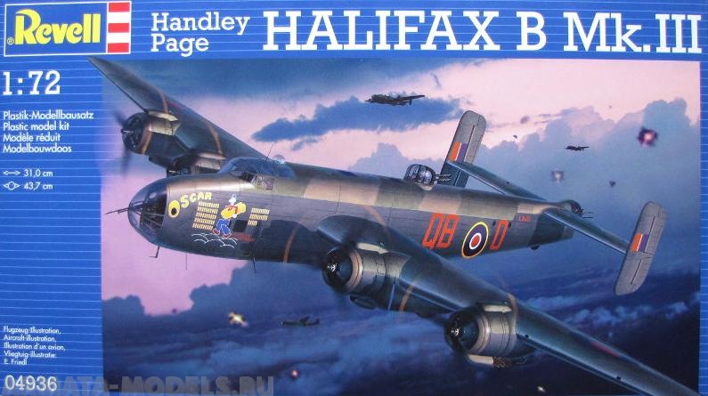 04936 Тяжелый бомбардировщик Handley Page Halifax Mk.III Revell
