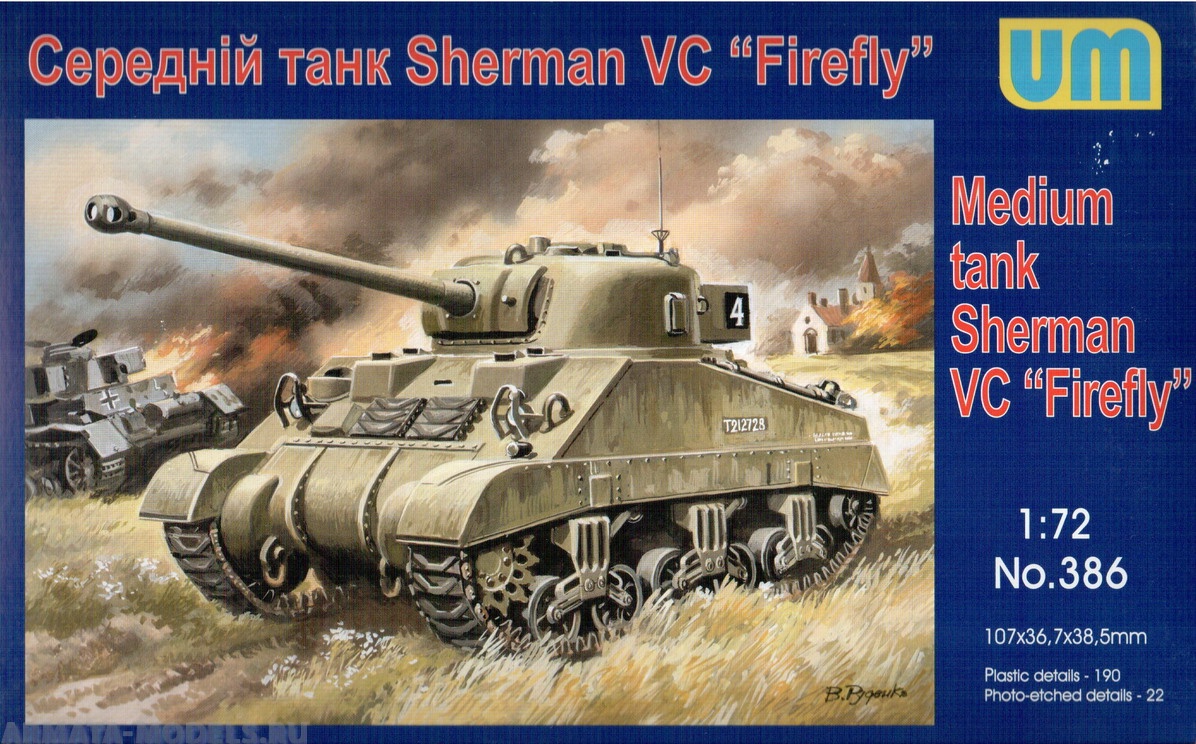 386 Um 1/72 Sherman VC Firefly