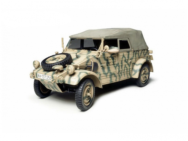 36205  немецкий Kubelwagen Type 82 (European Campaign), с фигурой водителя. Очень давно не выпускалась. Tamiya