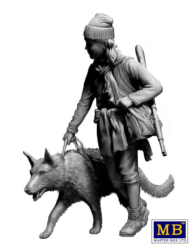 MB35215 Фигуры, Постапокалиптика. Битва в пустыне. Клан Черепа - Дальний Рейд. Набор №3. Где я? Заноза Master Box (MB)