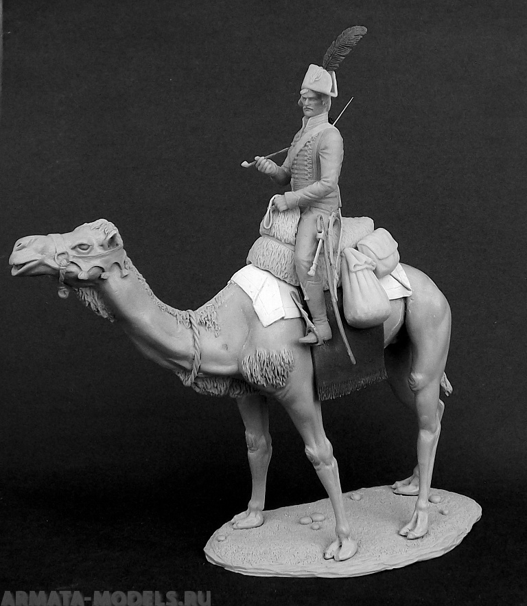 CHM-54169(M). Рядовой полка Дромадеров, Франция 1800-01 гг. 54 мм. Материал - белый металл. Chronos Miniatures