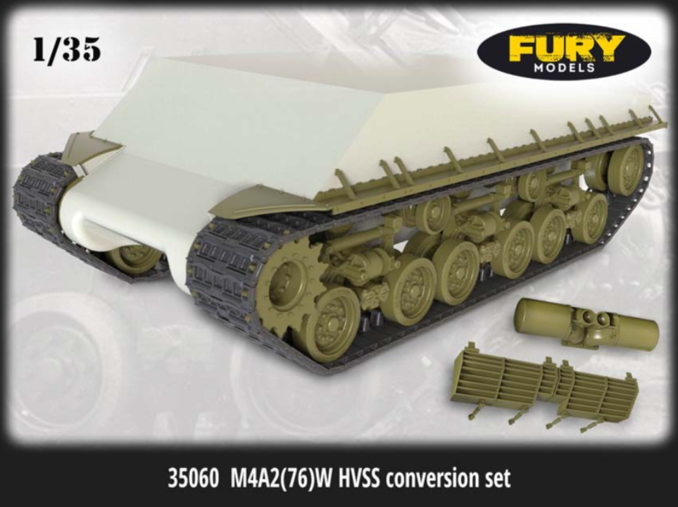 35060FURY M4A2 (76)W HVSS Conversion set (for Zvezda kit)