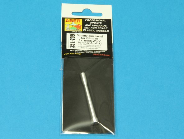ABR-35-L-209  Дополнения для  Dummy gun barrel for German Pz. Beob.Wg.V Panther Ausf. D для Dragon model 1/35