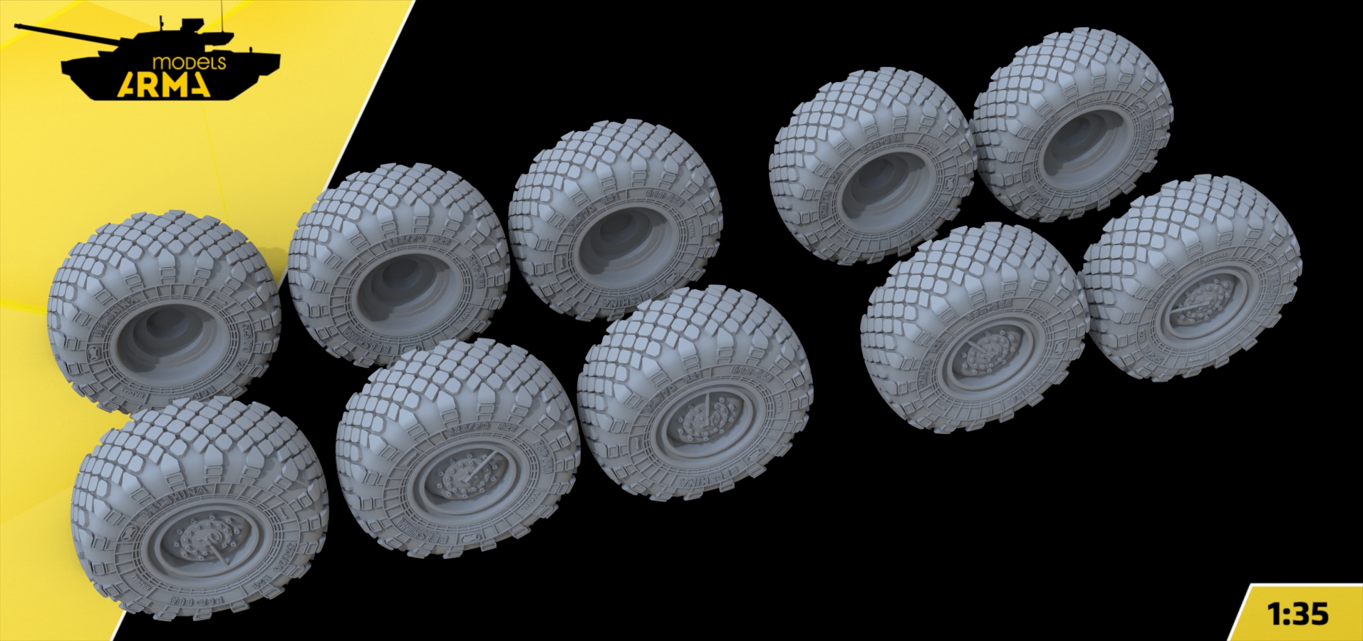 AM35963 Колеса под нагрузкой С-500 Прометей (Триумфатор-М) Arma Models