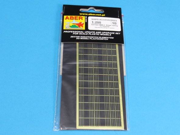 ABR-1:200-–-10  Дополнения для  German WWII Ships railing (1st choice) для  1/200