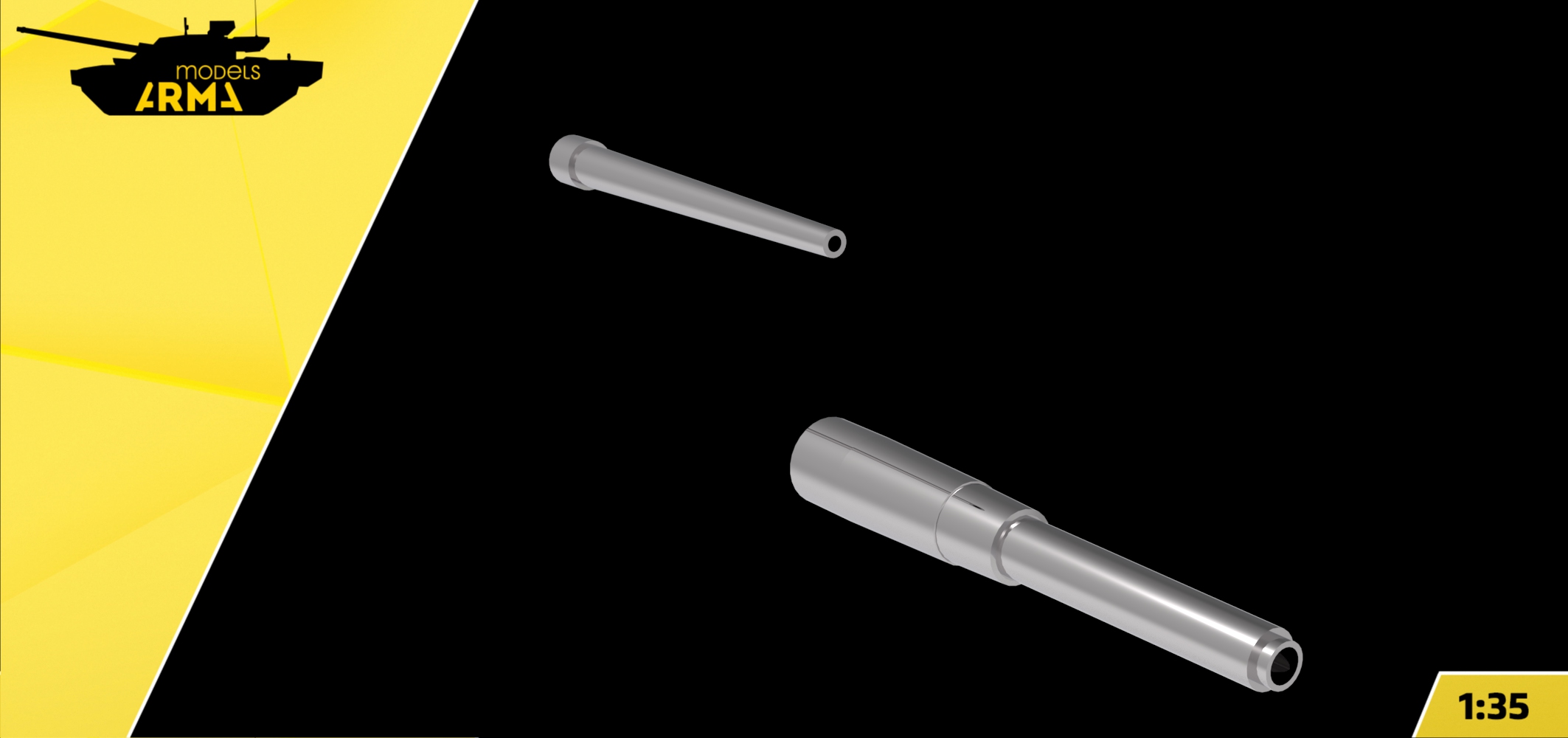 AM35939 Набор металлических стволов для танка ТГ