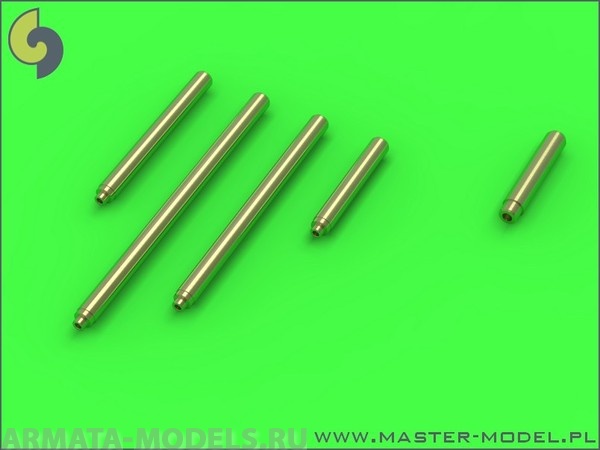 AM-72-095 Дополнение для моделей P-38 Lightning - late armament (.50 cal Brownings with covered cooling jackets & late 20mm cannon tips)