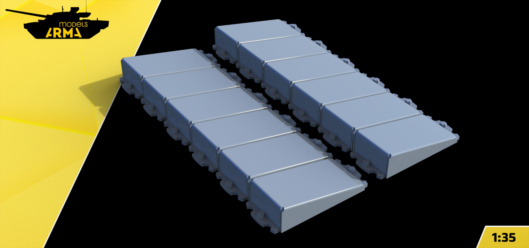 AM35863 Миниатюра Блоки ДЗ Контакт-1 тип Б 12 шт. (Не для свободной продажи) Arma Models