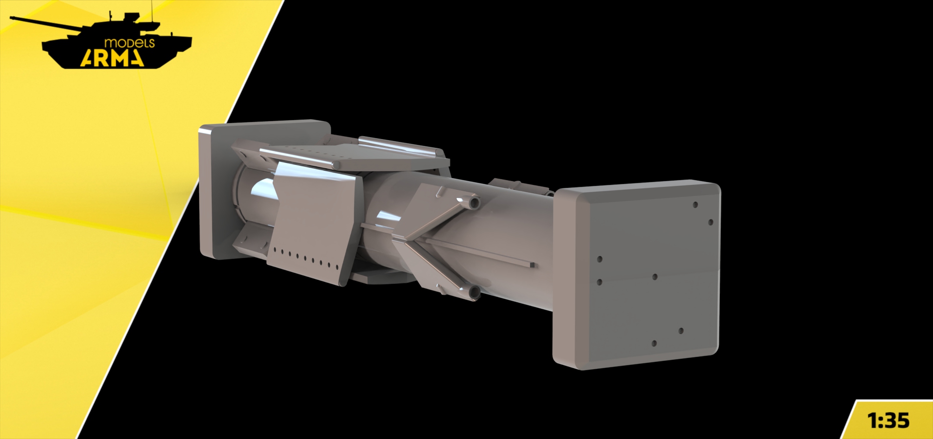 AM35999 Ракета 3М7 «Дракон» для ИТ-1 сложенная Arma Models