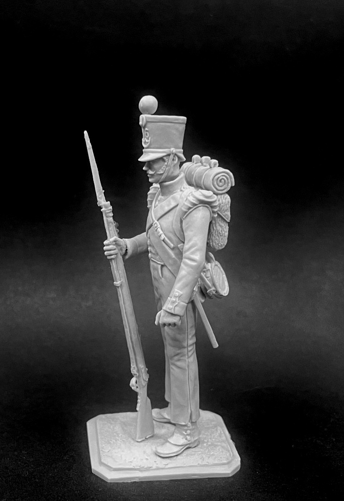 CHM-54343. Шассер 16-го легкого пехотного батальона, Голландия 1815 г. 54 мм. Материал - смола. Chronos Miniatures