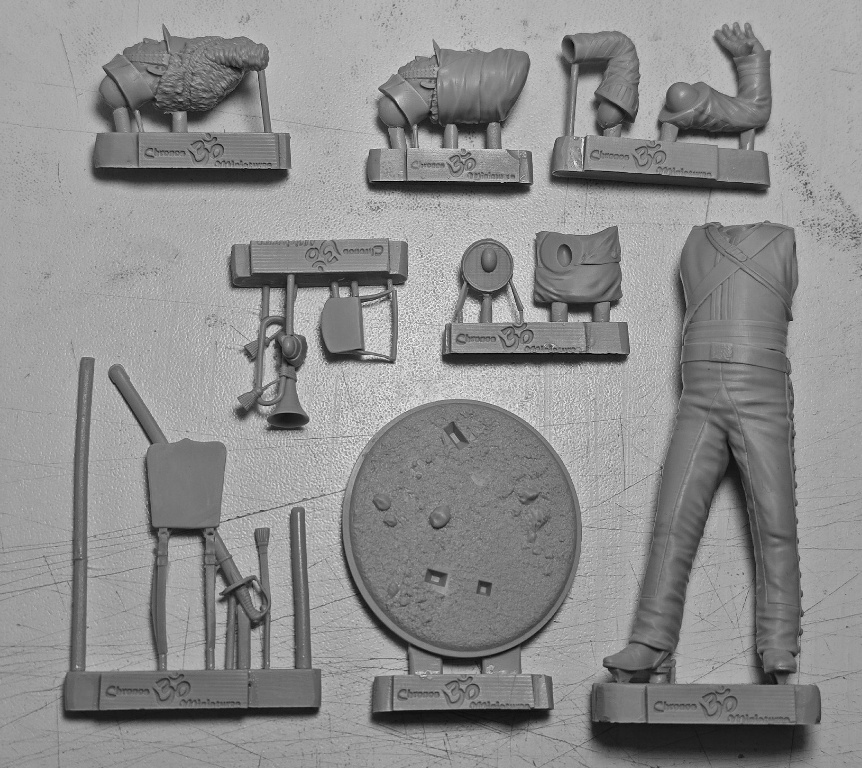 CHM-54341(M). Трубач драгунского полка Шотландские Серые Chronos Miniatures