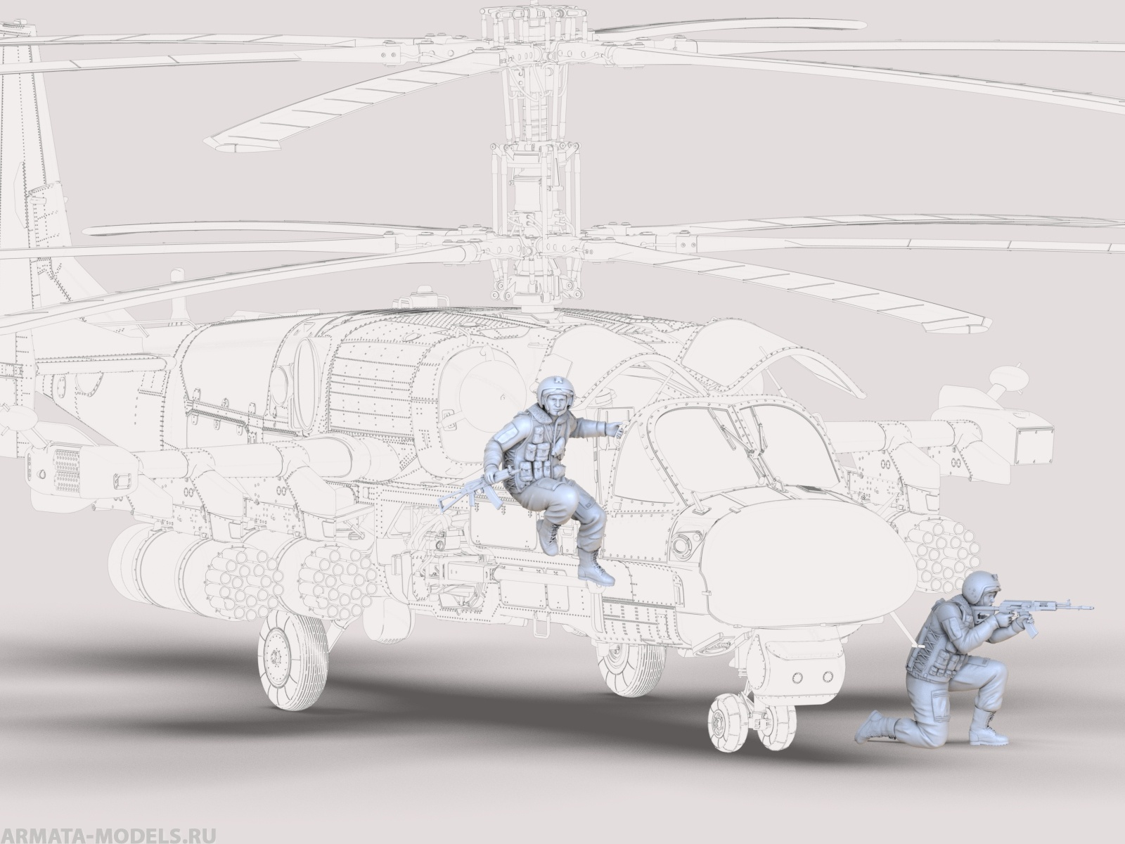 AM72615 Пилоты «Аварийная посадка!» 2 фигуры Arma Models